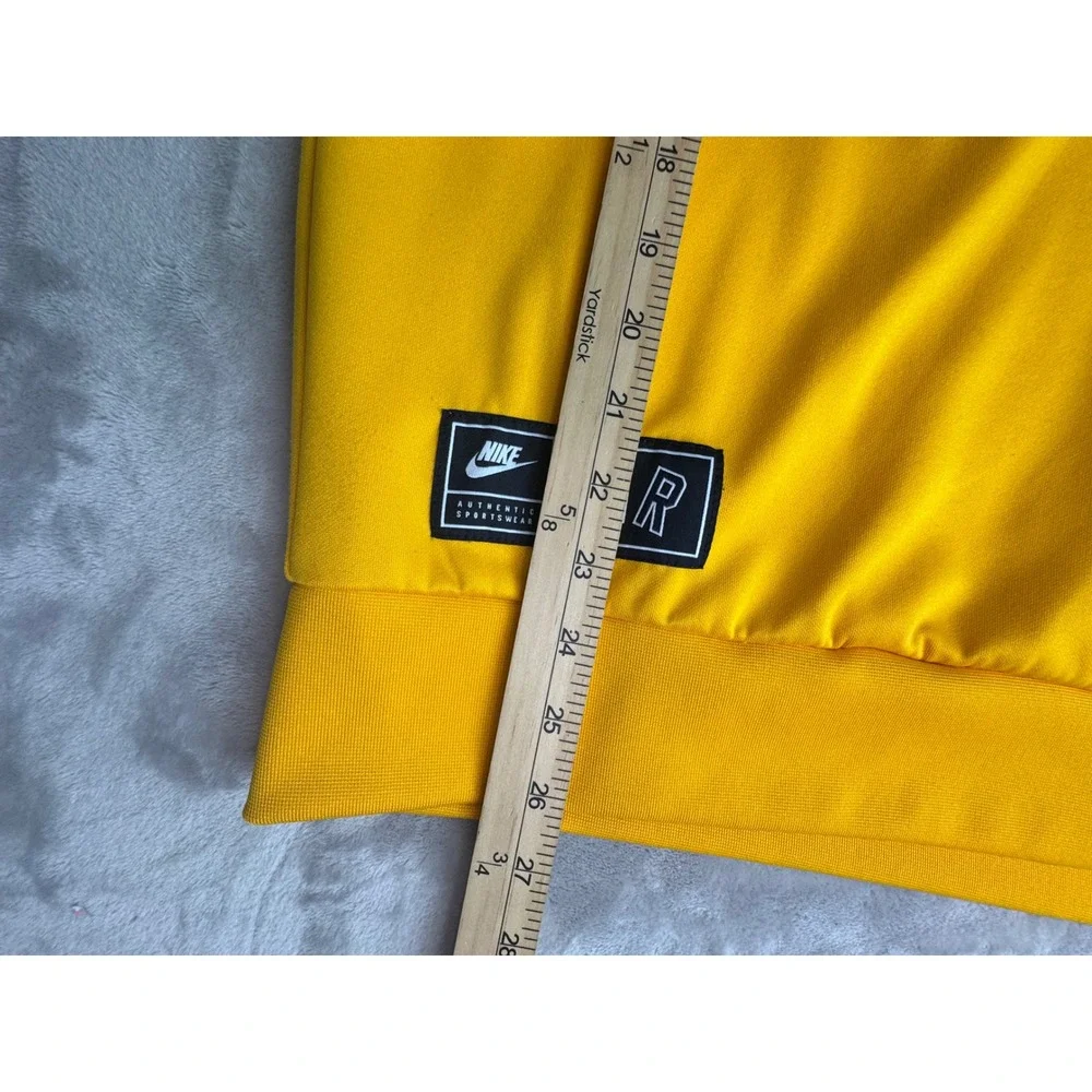 Nike Air Mens Large Quarter Zip Track Jacket Navy Yellow Colorblock‎ AR1839-451